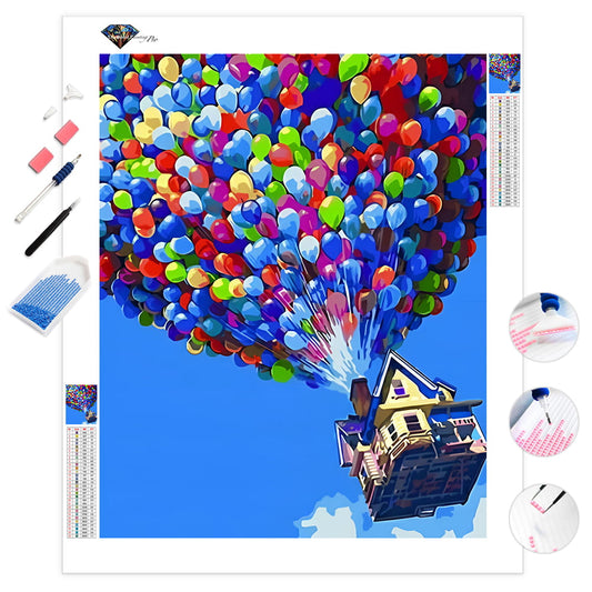 Flying House | Diamond Painting 的副本